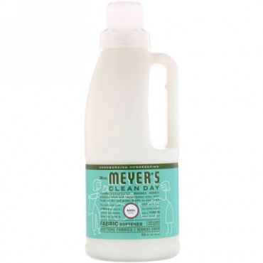 Mrs. Meyers Clean Day, ファブリックソフトナー, バジルの香り, 32 液量オンス (946 ml)