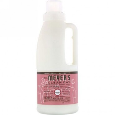 Mrs. Meyers Clean Day, ファブリックソフトナー、 ローズマリーの香り、 32回分、 32液量オンス (946 ml) (Discontinued Item)