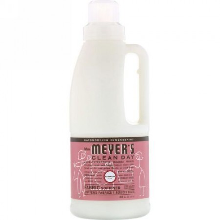 Mrs. Meyers Clean Day, ファブリックソフトナー、 ローズマリーの香り、 32回分、 32液量オンス (946 ml) (Discontinued Item)