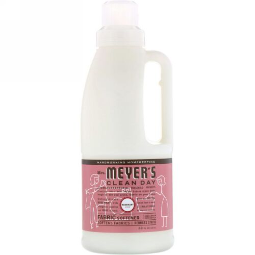 Mrs. Meyers Clean Day, ファブリックソフトナー、 ローズマリーの香り、 32回分、 32液量オンス (946 ml) (Discontinued Item)
