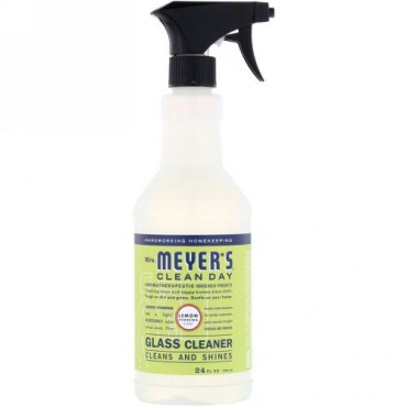 Mrs. Meyers Clean Day, ガラスクリーナー、レモンバーベナの香り、24 fl oz (708 ml) (Discontinued Item)