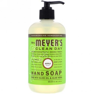 Mrs. Meyers Clean Day, Hand Soap, Apple Scent, 12.5 fl oz (370 ml) (Discontinued Item)