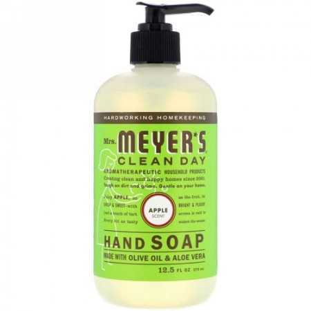 Mrs. Meyers Clean Day, Hand Soap, Apple Scent, 12.5 fl oz (370 ml) (Discontinued Item)