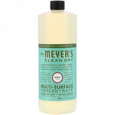 Mrs. Meyers Clean Day, Multi-Surface Concentrated Cleaner, Basil, 32 fl. oz. (Discontinued Item)