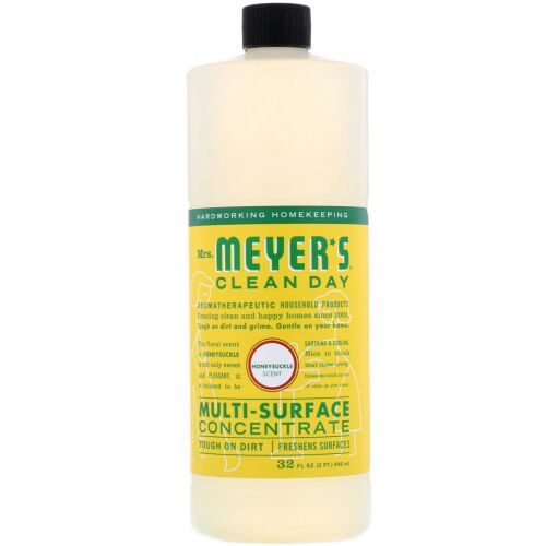 Mrs. Meyers Clean Day, マルチサーフェス 濃縮液、ハニーサックルの香り、32 fl oz (946 ml) (Discontinued Item)