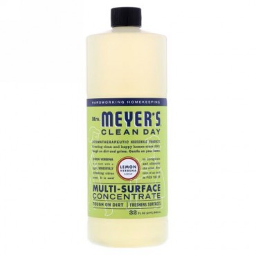 Mrs. Meyers Clean Day, Multi-Surface Concentrated Cleaner, Lemon Verbena,  32 fl oz (946 ml)