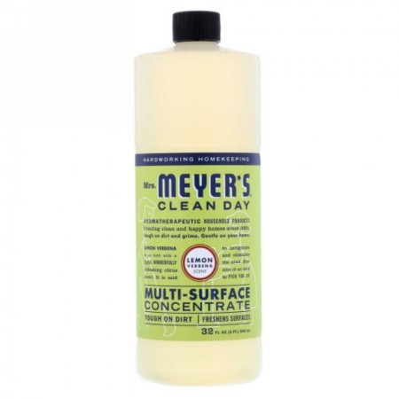 Mrs. Meyers Clean Day, Multi-Surface Concentrated Cleaner, Lemon Verbena,  32 fl oz (946 ml)