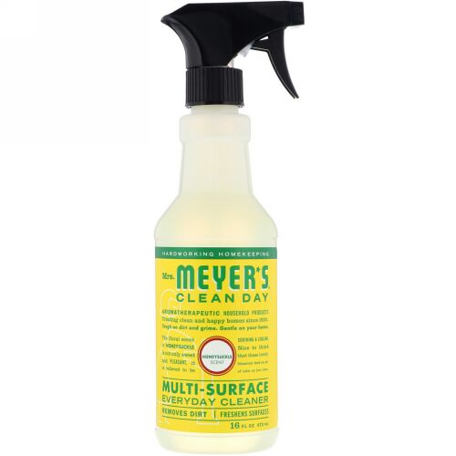 Mrs. Meyers Clean Day, Multi-Surface Everyday Cleaner, Honeysuckle Scent, 16 fl oz (473 ml) (Discontinued Item)