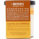 Mrs. Meyers Clean Day, リミテッドエディション、香りつきソイキャンドル、オレンジクローブの香り、 4.9 oz (140 g) (Discontinued Item)