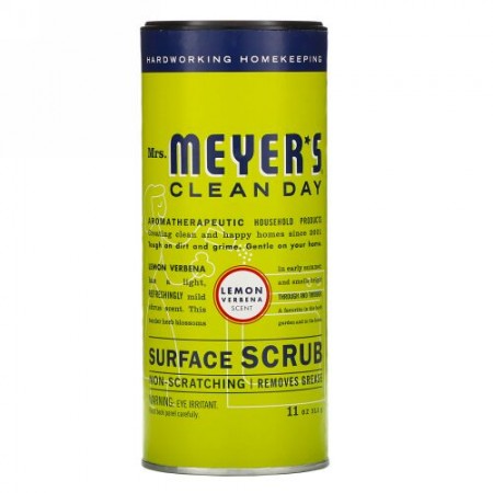 Mrs. Meyers Clean Day, 拭き掃除用スクラブ、 レモンバーベナの香り、 11オンス (311g)