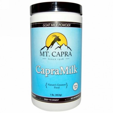 Mt. Capra, カプラミルク、ゴートミルクパウダー、1 lb（453 g）