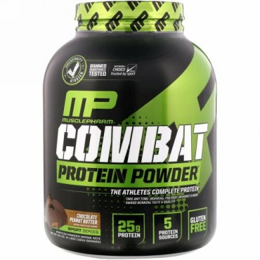 MusclePharm, コンバインプロテインパウダー、チョコレートピーナッツバター、4 lbs (1814 g)