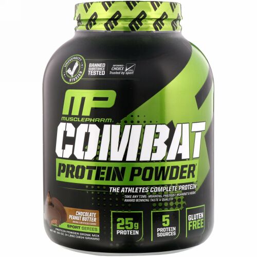 MusclePharm, コンバインプロテインパウダー、チョコレートピーナッツバター、4 lbs (1814 g)