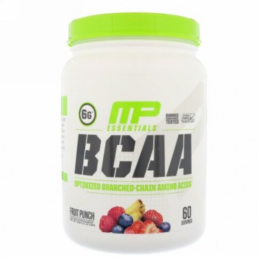 MusclePharm, エッセンシャルズ、BCAA、フルーツポンチ、516g（1.14ポンド）