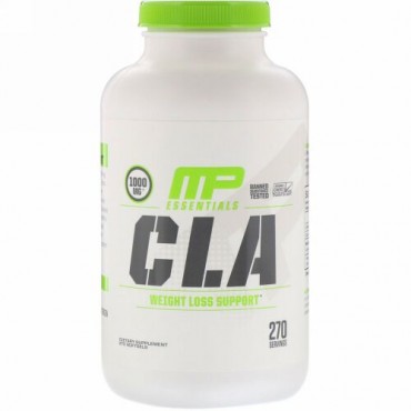MusclePharm, エッセンシャル、CLA、1,000mg、ソフトジェル270粒