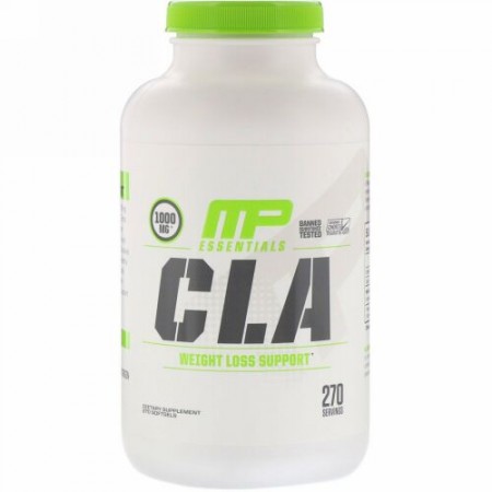 MusclePharm, エッセンシャル、CLA、1,000mg、ソフトジェル270粒