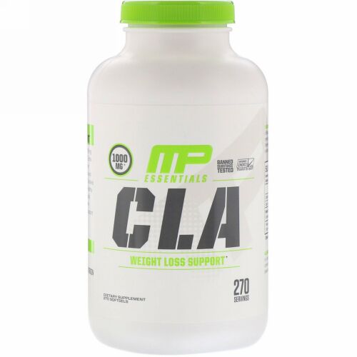 MusclePharm, エッセンシャル、CLA、1,000mg、ソフトジェル270粒