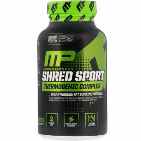 MusclePharm, シュレッド・スポーツ、サーモジェニック・コンプレックス、60カプセル