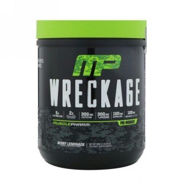 MusclePharm, Wreckage, Pre-Workout, Berry Lemonade, 12.35 oz (350 g)