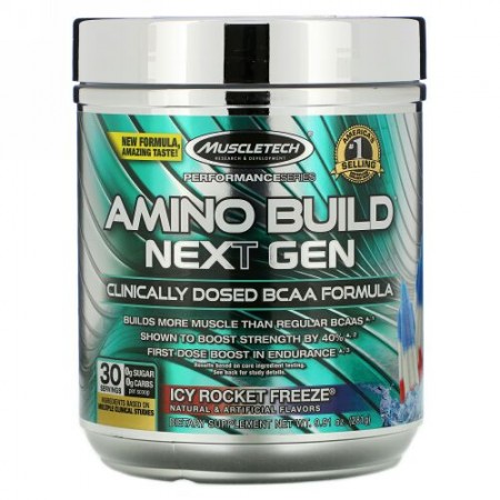 Muscletech, Amino Build（アミノビルド）ネクストジェン、アイシーロケットフリーズ、276g（9.73オンス）
