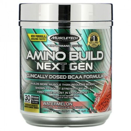 Muscletech, Amino Build（アミノビルド）ネクストジェン、ウォーターメロン、281g（9.91オンス）