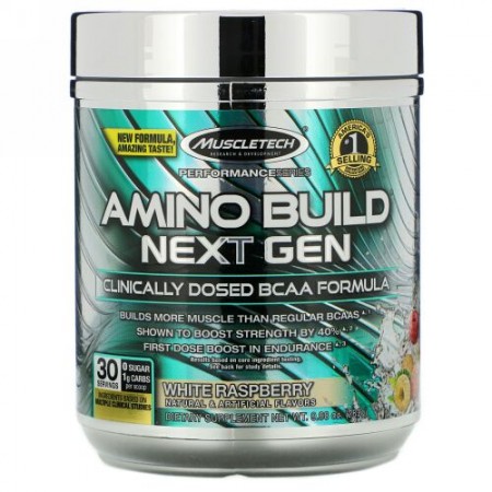 Muscletech, Amino Build（アミノビルド）ネクストジェン、ホワイトラズベリー、283g（9.98オンス）