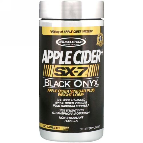 Muscletech, アップルサイダー＋、SX-7、ブラックオニキス、150粒 (Discontinued Item)