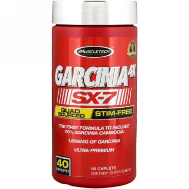 Muscletech, ガルシニア4X SX-7、80粒 (Discontinued Item)