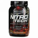 Muscletech, Nitro-Tech（ニトロテック）、ホエイアイソレート＋リーンマッスルビルダー、ミルクチョコレート、907g（2ポンド）