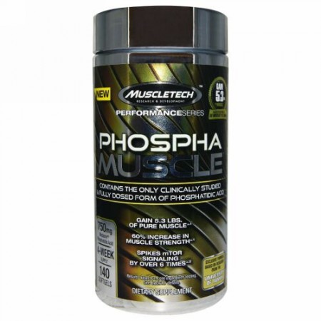 Muscletech, フォスファマッスル、 140 ソフトジェル (Discontinued Item)