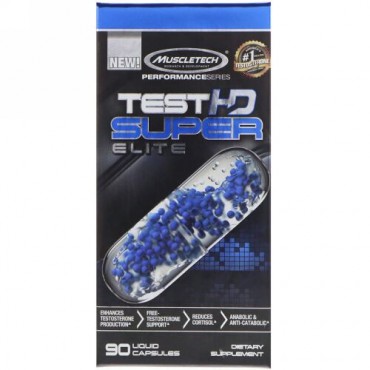 Muscletech, Test HD Super Elite, 90 Liquid Capsules (Discontinued Item)