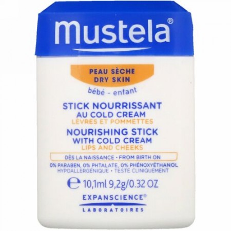 Mustela, ベビー、ナリッシング スティック、コールドクリーム配合、乾燥肌用、0.32 fl (10.1 ml)