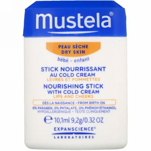 Mustela, ベビー、ナリッシング スティック、コールドクリーム配合、乾燥肌用、0.32 fl (10.1 ml)