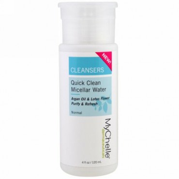 MyChelle Dermaceuticals, クレンザー、クイッククリーン・ミセルウォーター、ノーマル、4 fl oz (120 ml) (Discontinued Item)