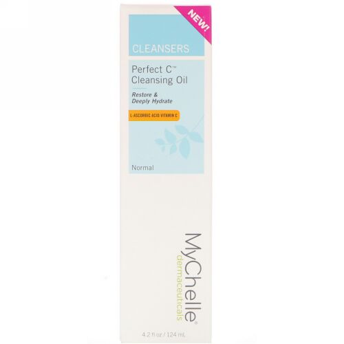 MyChelle Dermaceuticals, パーフェクトCクレンジングオイル、ノーマル、4.2液量オンス (124 ml) (Discontinued Item)