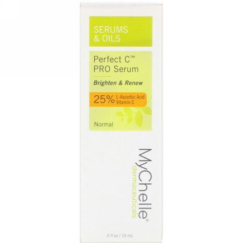 MyChelle Dermaceuticals, パーフェクト C PRO セラム、ノーマル、0.5液量オンス (15 ml) (Discontinued Item)