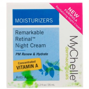 MyChelle Dermaceuticals, 素晴らしい網膜ナイトクリーム、エイジングケア、1.2 fl oz (35 ml) (Discontinued Item)
