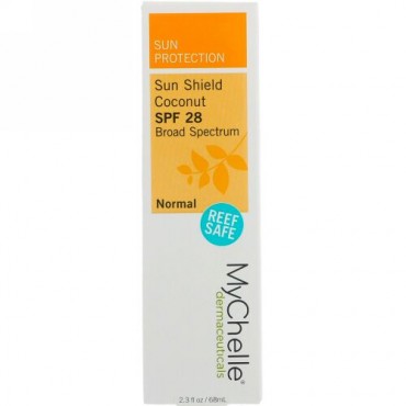 MyChelle Dermaceuticals, Sun Shield Coconut, SPF 28, Normal, 2.3 fl oz (68 ml) (Discontinued Item)