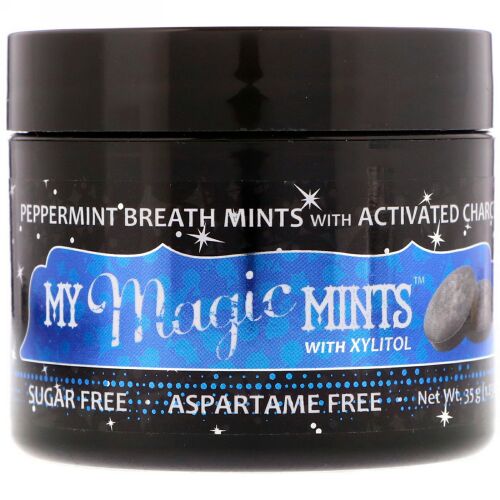My Magic Mud, My Magic Mints with Xylitol and Activated Charcoal, Peppermint, 1.23 oz (35 g) (Discontinued Item)