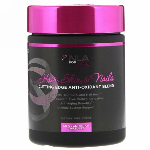 NLA for Her, 髪と肌 & 爪、カッティングエッジ・抗酸化ブレンド、植物性カプセル60錠 (Discontinued Item)