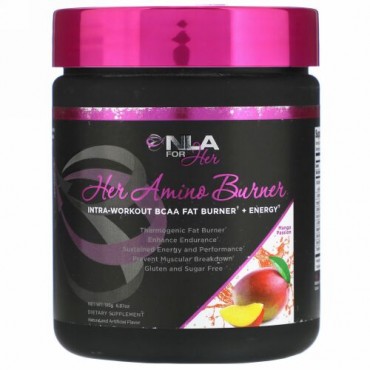 NLA for Her, Her Amino Burner, Intra-Workout BCAA Fat Burner + Energy, Mango Passion, 6.87 oz (195 g) (Discontinued Item)