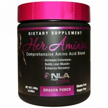 NLA for Her, Her Aminos（女性用アミノ酸）、 総合アミノ酸ブレンド、 ドラゴンパンチ、 0.54 ポンド (246 g) (Discontinued Item)