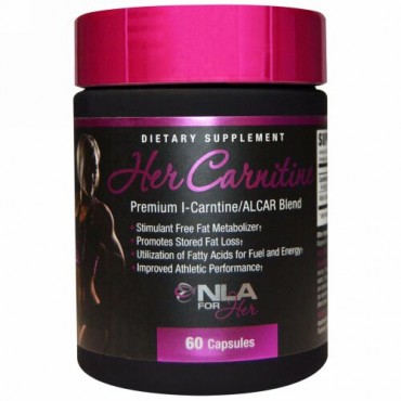 NLA for Her, Her Carnitine（女性用カルニチン）、 プレミアム L-カルニチン/ALCARブレンド、 60カプセル (Discontinued Item)