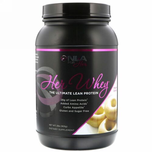 NLA for Her, 女性のためのホエイ、アルティメットリーンプロテイン、メイプルドーナッツ、905g（2 lbs） (Discontinued Item)