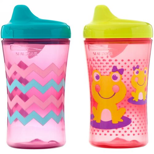 NUK, Advance Developmental Cups, 12+ Months, Girl, 2 Cups, 10 oz (300 ml) Each (Discontinued Item)