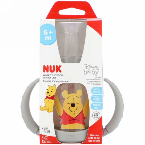 NUK, Disney Baby, Learner Cup, Winnie The Pooh, 6+ Months, 1 Cup, 5 oz (150 ml)