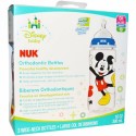 NUK, Disney Baby, Mickey Mouse Perfect Fit Bottles, Medium, 0+ Months, Grey, 3 Bottles, 10 oz (300 ml) Each (Discontinued Item)