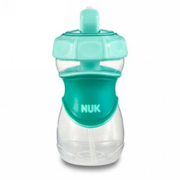 NUK, エバーラストストローカップ、ブルー、生後12ヶ月以上、1カップ、10オンス (300 ml) (Discontinued Item)