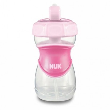 NUK, エバーラストストローカップ、ピンク、生後12ヶ月以上、1カップ、10オンス (300 ml) (Discontinued Item)