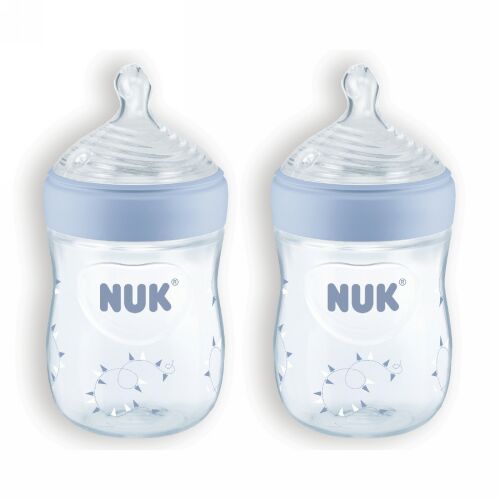 NUK, Simply Natural, Bottles, Boy, 0+ Months, Slow , 2 Pack, 5 oz (150 ml) Each (Discontinued Item)